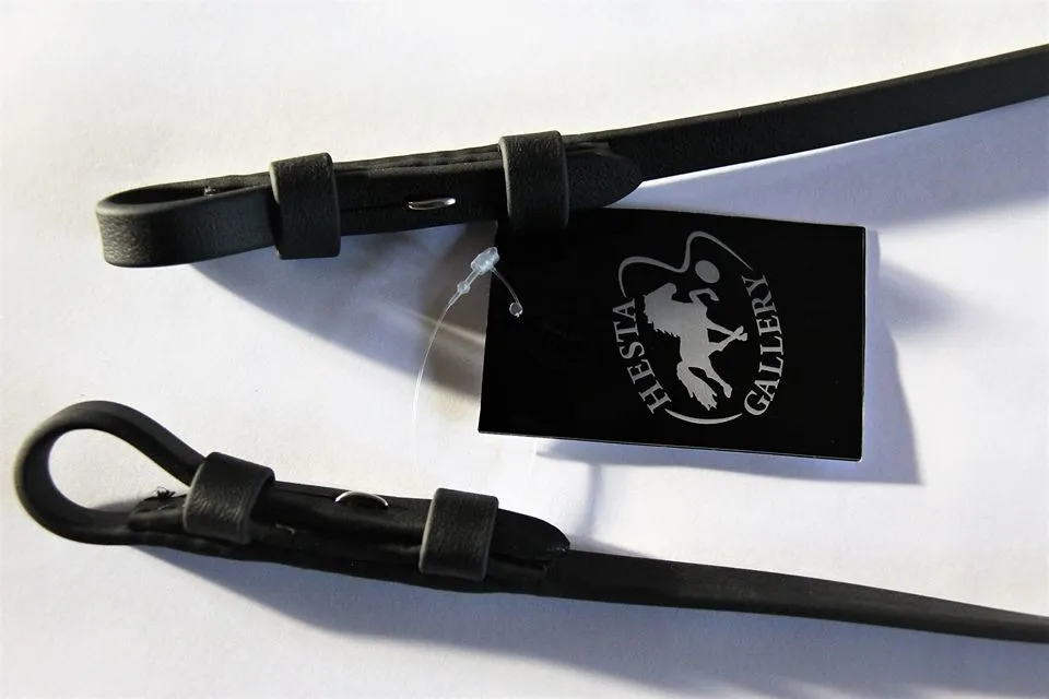 Hestagallery Biothane teugels met stopps en blinde sluiting